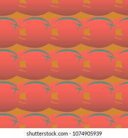 New amazing seamless pattern with colored tooth.