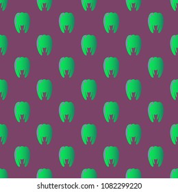 New amazing seamless pattern with colored tooth.