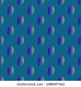 New amazing seamless pattern with colored tooth.