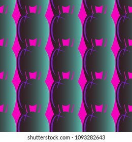 New amazing seamless pattern with colored tooth.