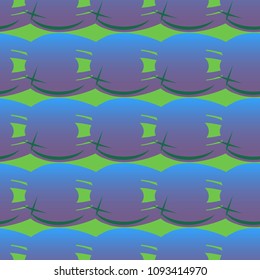 New amazing seamless pattern with colored tooth.