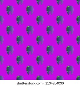 New amazing seamless pattern with colored tooth.