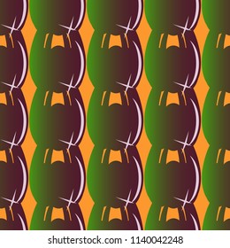 New amazing seamless pattern with colored tooth.