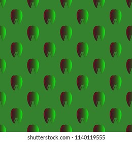 New amazing seamless pattern with colored tooth.