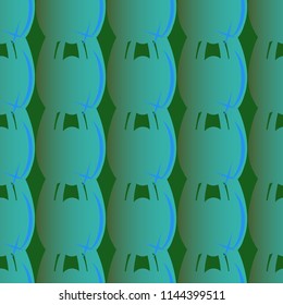 New amazing seamless pattern with colored tooth.
