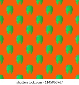 New amazing seamless pattern with colored tooth.