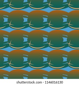 New amazing seamless pattern with colored tooth.