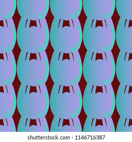 New amazing seamless pattern with colored tooth.