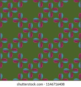 New amazing seamless pattern with colored tooth.