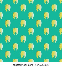 New amazing seamless pattern with colored tooth.