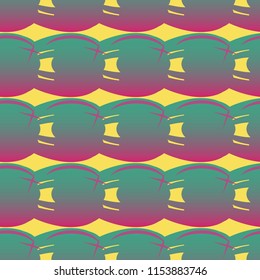 New amazing seamless pattern with colored tooth.