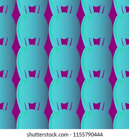 New amazing seamless pattern with colored tooth.