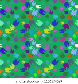 New amazing seamless pattern with colored tooth.