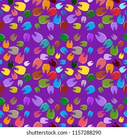 New amazing seamless pattern with colored tooth.