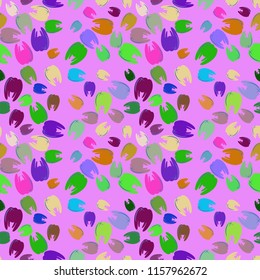 New amazing seamless pattern with colored tooth.