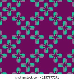 New amazing seamless pattern with colored tooth.