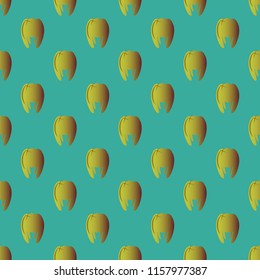 New amazing seamless pattern with colored tooth.