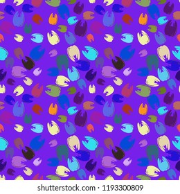 New amazing seamless pattern with colored tooth.