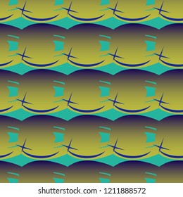New amazing seamless pattern with colored tooth.