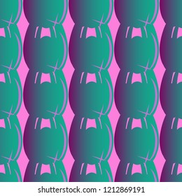 New amazing seamless pattern with colored tooth.