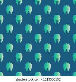 New amazing seamless pattern with colored tooth.