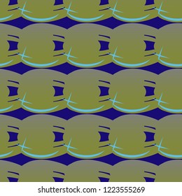 New amazing seamless pattern with colored tooth.