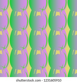 New amazing seamless pattern with colored tooth.