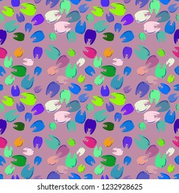 New amazing seamless pattern with colored tooth.