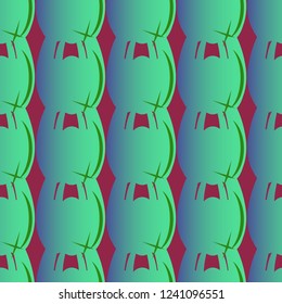 New amazing seamless pattern with colored tooth.