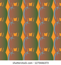 New amazing seamless pattern with colored tooth.