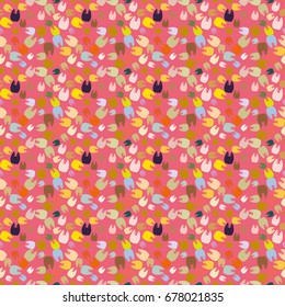 New amazing seamless pattern with colored tooth.