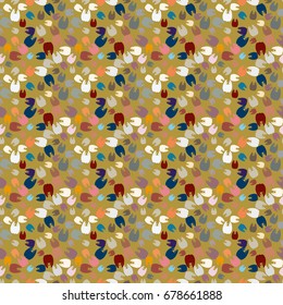 New amazing seamless pattern with colored tooth.