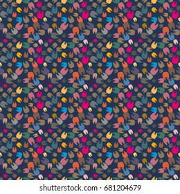 New amazing seamless pattern with colored tooth.