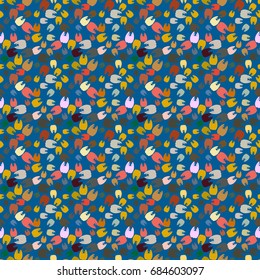 New amazing seamless pattern with colored tooth.