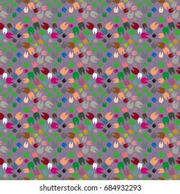 New amazing seamless pattern with colored tooth.