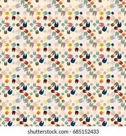 New amazing seamless pattern with colored tooth.