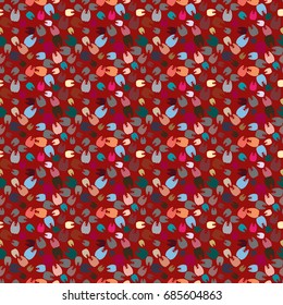 New amazing seamless pattern with colored tooth.