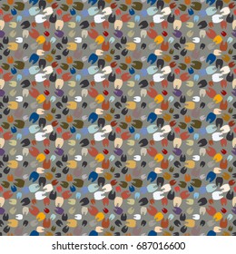 New amazing seamless pattern with colored tooth.