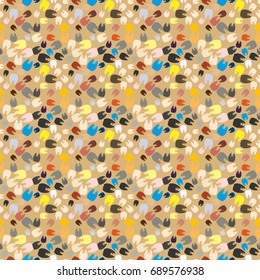 New amazing seamless pattern with colored tooth.