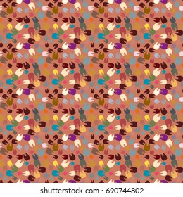 New amazing seamless pattern with colored tooth.