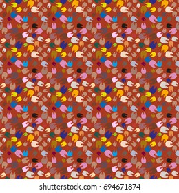 New amazing seamless pattern with colored tooth.