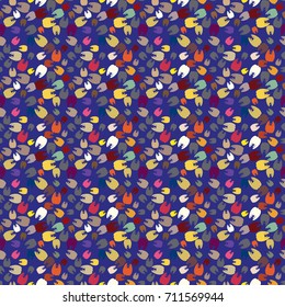 New amazing seamless pattern with colored tooth.