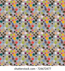 New amazing seamless pattern with colored tooth.