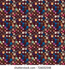 New amazing seamless pattern with colored tooth.