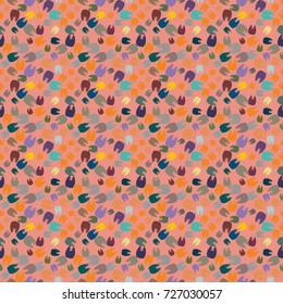 New amazing seamless pattern with colored tooth.