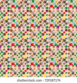 New amazing seamless pattern with colored tooth.