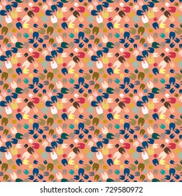 New amazing seamless pattern with colored tooth.