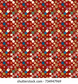New amazing seamless pattern with colored tooth.
