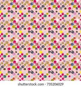 New amazing seamless pattern with colored tooth.