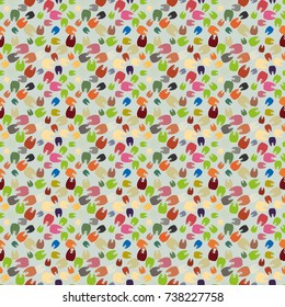 New amazing seamless pattern with colored tooth.
